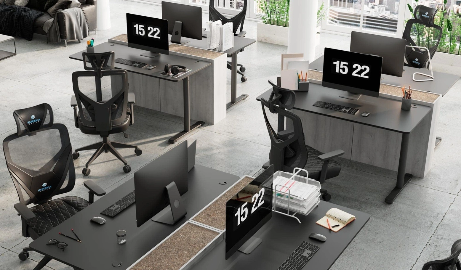 professional desk setup
